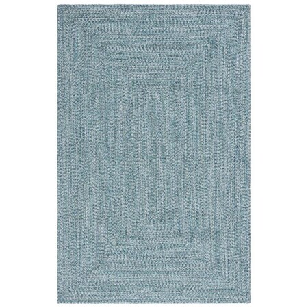 Safavieh 5 x 8 ft. Braided Oval Hand Woven Area Rug, Teal & Green BRA201K-5OV